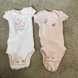 Preemie short sleeve onesies